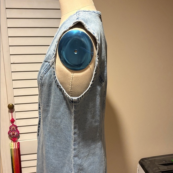 Abercrombie & Fitch denim maxi dress - Picture 3 of 5